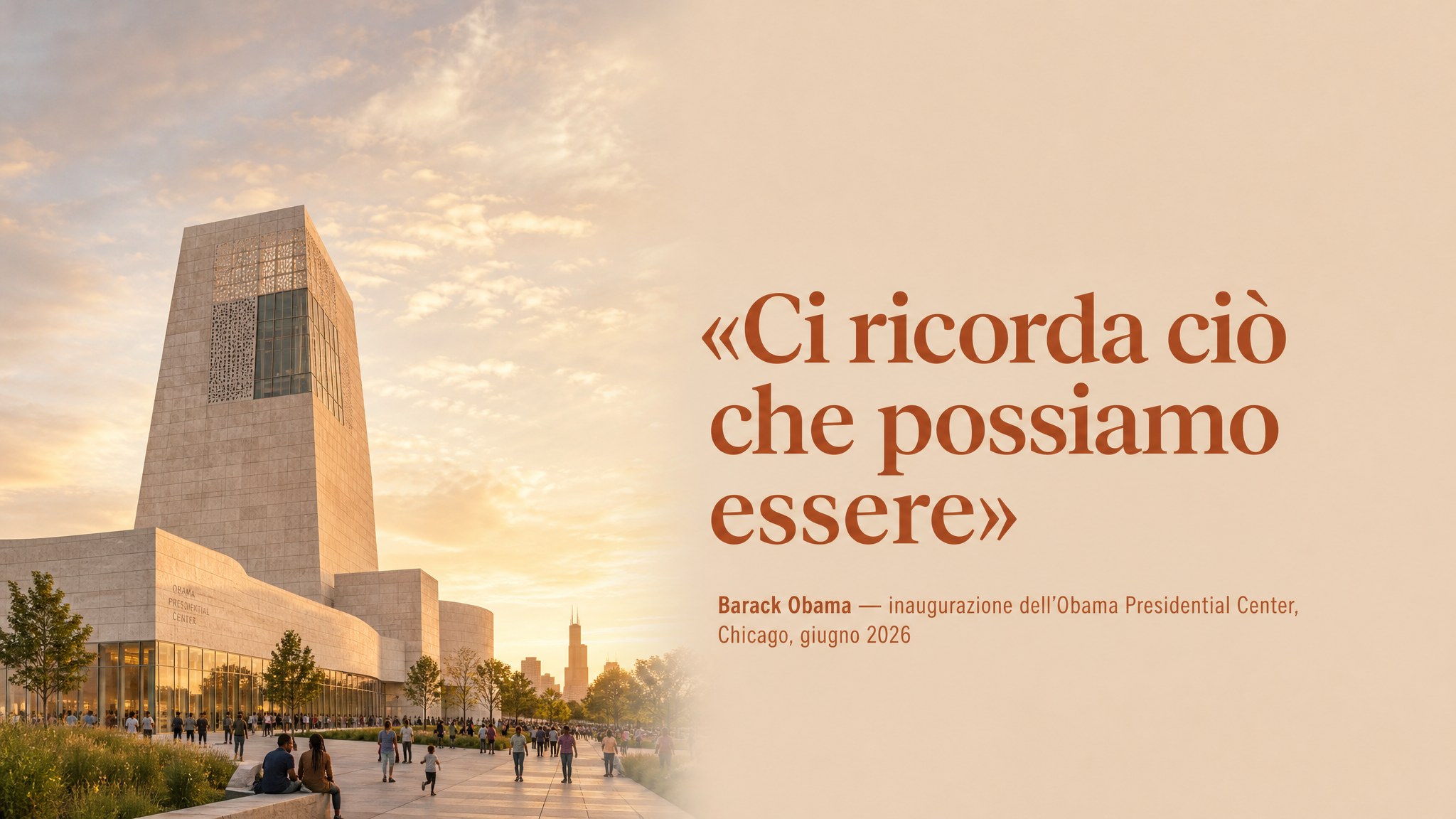 «Ci ricorda ciò che possiamo essere»