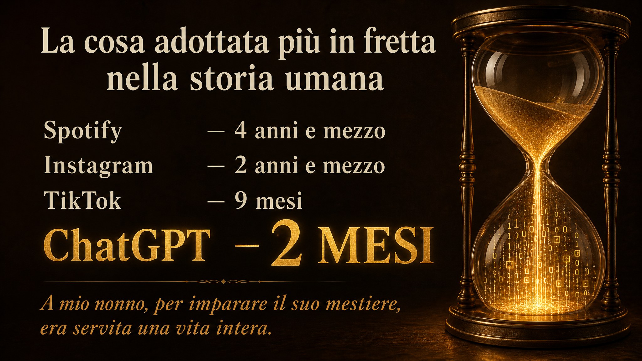 La cosa adottata più in fretta nella storia umana