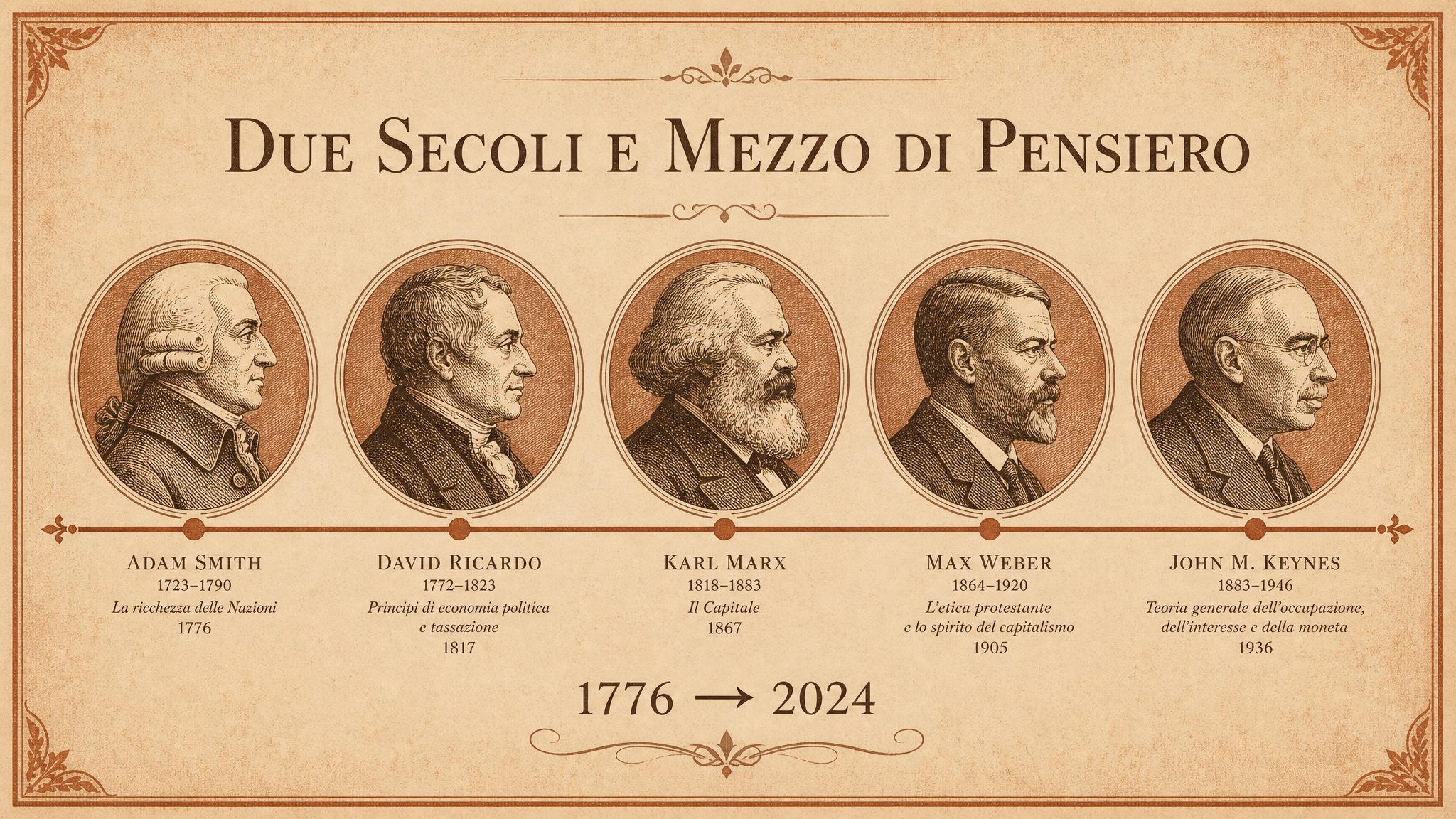 Due secoli e mezzo di pensiero